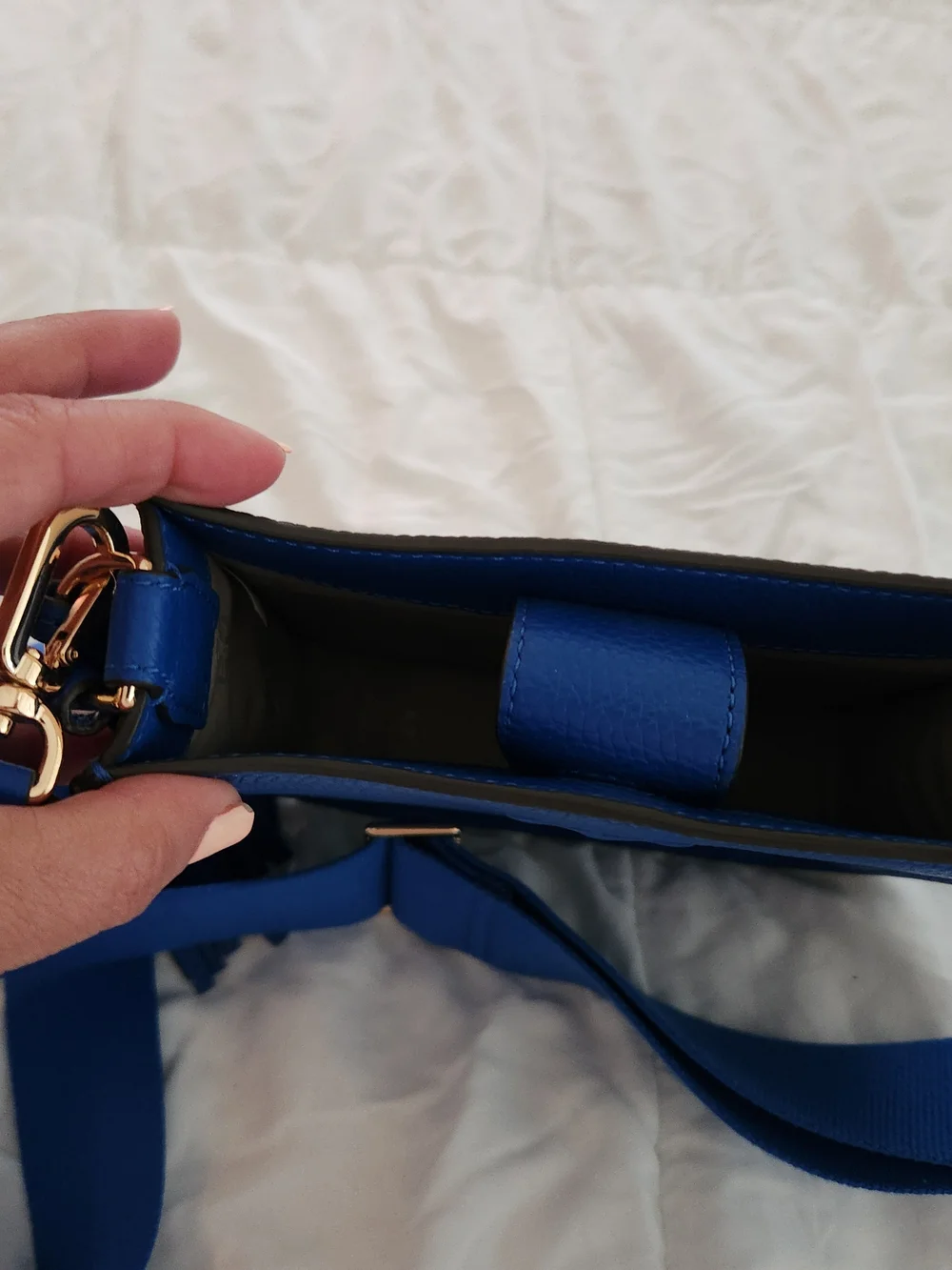 Tory Burch Kira Tassel Crossbody Bag in Deep Blue